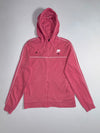 Nike Rose Pink Full-Zip Piped Hoodie (S)