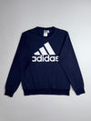 Adidas Navy Blue Big Logo Crewneck Sweatshirt (M)