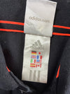 Adidas Tipped Collar Polo Shirt – Black with Orange Trim (M)