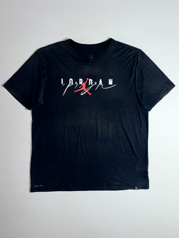 Jordan “Air” Flight Graphic Black T-Shirt – Dri-Fit (2XL)