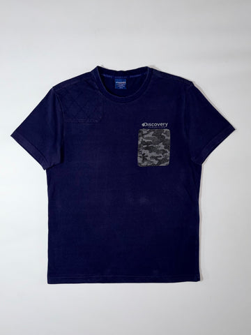 Discovery Expedition Navy Pocket Tee  Camo Patch Pocket (M)
