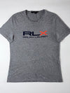 RLX Ralph Lauren Grey Graphic Tee  Navy/Orange Logo (L)