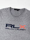 RLX Ralph Lauren Grey Graphic Tee  Navy/Orange Logo (L)