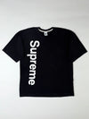 Supreme Black Vertical Logo Tee (L)