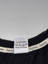 Supreme Black Vertical Logo Tee (L)