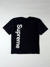 Supreme Black Vertical Logo Tee (L)