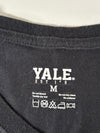 Yale University Black Tee  Bulldog Mascot Patch (L)