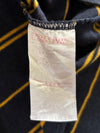 Dickies Navy Striped Tee  Yellow Pinstripe, Chest Logo (L)