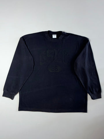 Gymshark Tonal Logo Long Sleeve Tee – Black (2XL/3XL)