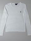 Ralph Lauren Sport White Long Sleeve Tee  Pony Logo Women’s  (M)