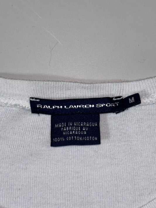 Ralph Lauren Sport White Long Sleeve Tee  Pony Logo Women’s  (M)