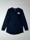 Nike Air Navy Long Sleeve Tee  Scoop Hem, Red Tab (M)