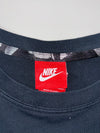 Nike Air Navy Long Sleeve Tee  Scoop Hem, Red Tab (M)