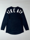 Nike Air Navy Long Sleeve Tee  Scoop Hem, Red Tab (M)