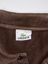 Lacoste Brown Long Sleeve Polo Classic Croc Logo (L)