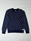 Roots Navy All-Over Print Sweatshirt  Beaver Pattern (M)