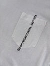 Diesel White Pocket Tee — Logo Print Detail (L)