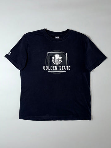 NBA Golden State Warriors Black Tee — Bridge Logo Graphic (L)