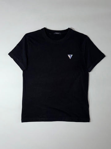 Guess LA Black Tee  Iridescent Triangle Logo (S)