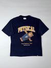 Physical Navy Graphic Tee “Yoga Beginner Class” Bear Print (2XL)