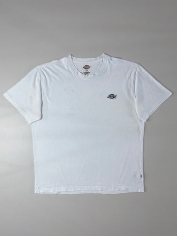 Dickies White Tee — Classic Embroidered Logo (2XL)