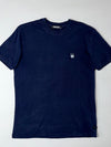 Buckaroo Navy Tee — Wolf Head Embroidered Patch (M)