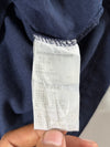 Buckaroo Navy Tee — Wolf Head Embroidered Patch (M)