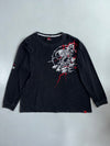 Vintage | Demon Graphic Longsleeve Tee Black | (2XL)