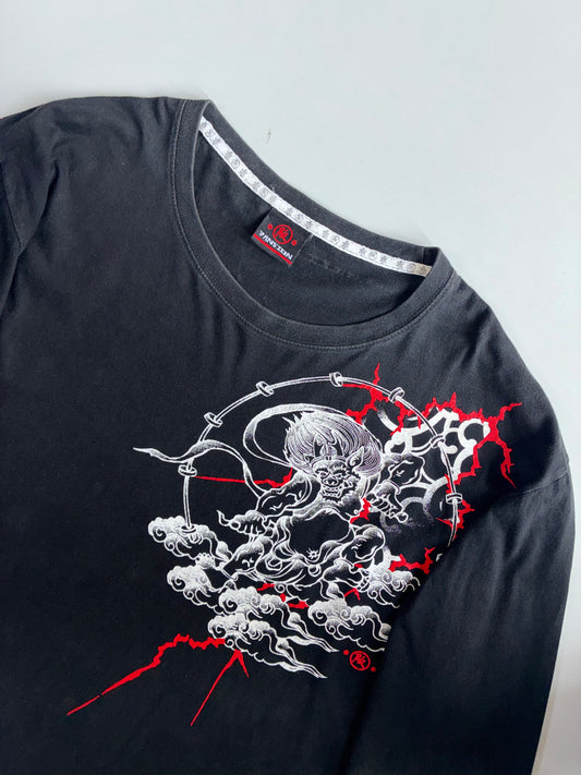 Vintage | Demon Graphic Longsleeve Tee Black | (2XL)