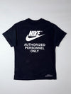 Nike Black Tee  “Authorized Personnel Only” Graphic Print (L)
