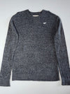 Hollister Marled Knit Crewneck Sweater – Charcoal Grey  (L)