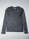 Hollister Marled Knit Crewneck Sweater – Charcoal Grey  (L)