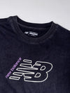 New Balance Black Tee Outline Logo Print, Kids 150 (XS)
