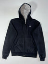 Champion Eco Authentic Full-Zip Hoodie – Black (S/M)