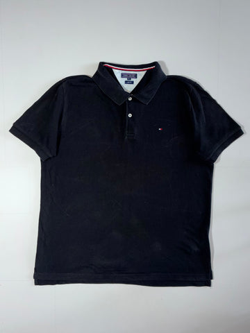 Tommy Hilfiger Slim Fit Polo Shirt – Black (2XL)