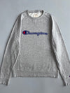 Champion | Script Logo Crewneck Sweatshirt Grey | (M)