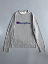Champion | Script Logo Crewneck Sweatshirt Grey | (M)