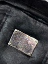 Oniarai Denim Black Puffer Vest Multi-Pocket Zip Utility Style (M)