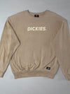 Dickies Beige Crewneck Sweatshirt  Classic Logo Print (XL)