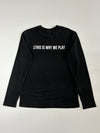 NBA Black Embroidered Logo Long Sleeve T-Shirt (L)