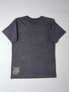 Asics Grey Vintage Tee  Retro Stitched Logo Print (M)
