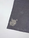Asics Grey Vintage Tee  Retro Stitched Logo Print (M)