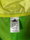Adidas Neon Yellow Windbreaker Jacket – Green Zip, Hooded, (S)