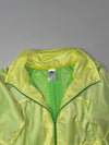 Adidas Neon Yellow Windbreaker Jacket – Green Zip, Hooded, (S)