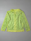 Adidas Neon Yellow Windbreaker Jacket – Green Zip, Hooded, (S)