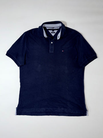 Tommy Hilfiger Navy Polo Shirt – Classic Fit, (2XL)