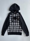Roots | Plaid Beaver Hoodie Black/Grey | (S/M)