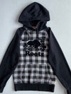 Roots | Plaid Beaver Hoodie Black/Grey | (S/M)