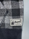 Roots | Plaid Beaver Hoodie Black/Grey | (S/M)