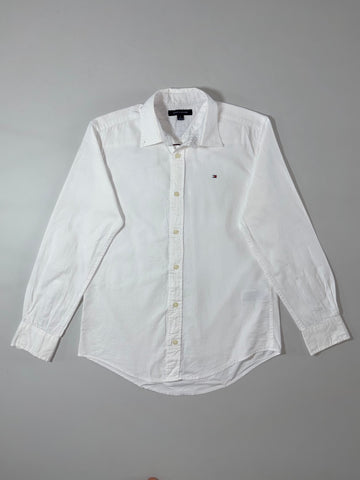 Tommy Hilfiger White Full Sleeve Button-Up Shirt (S/M)